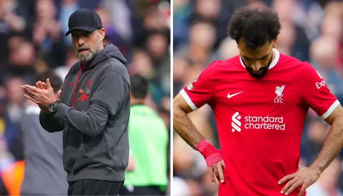 Klopp và tiền đạo Salah