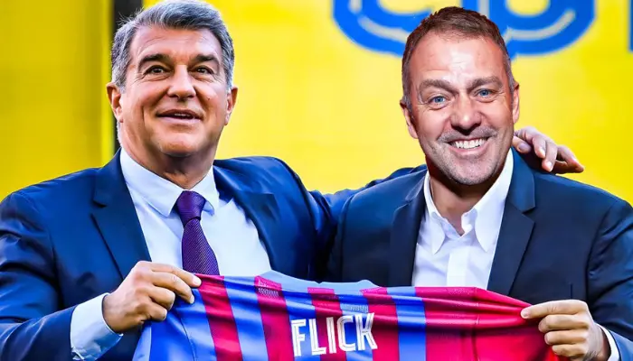 Laporta và Hansi FLick