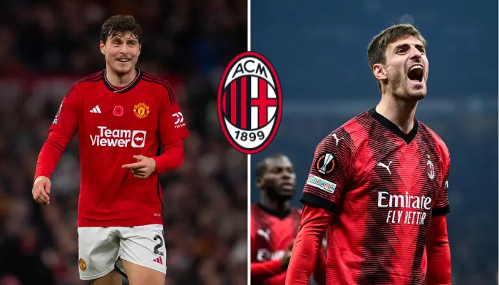 Lindelof và 1 cầu thủ AC Milan