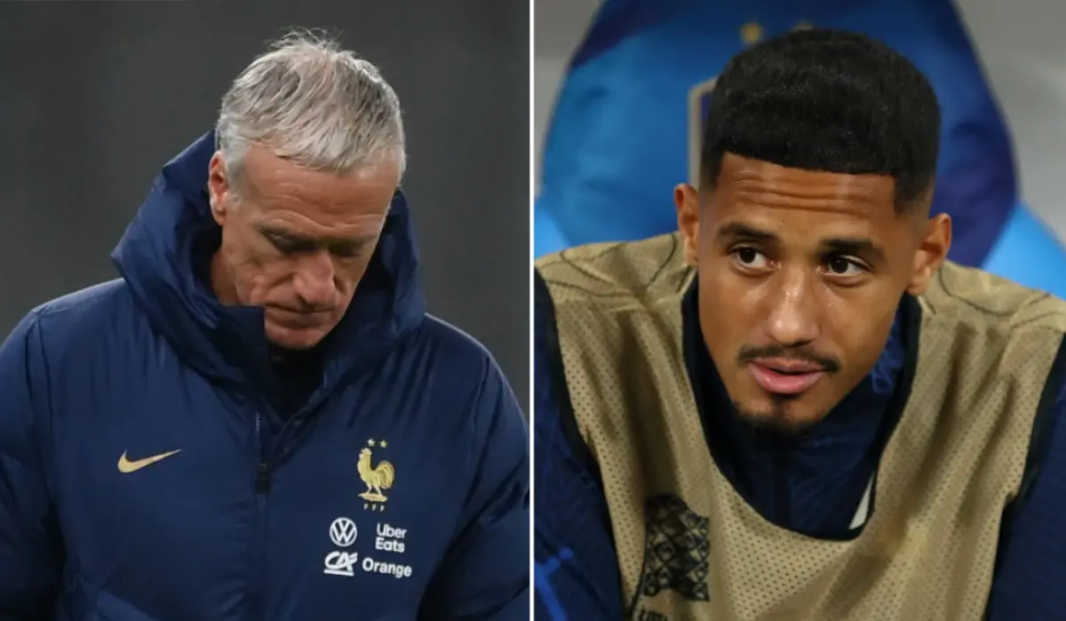 Deschamps nêu rõ lý do khiến Saliba ít được ra sân vào tháng 3.