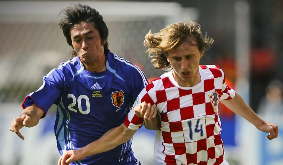 Modric ra mắt giải đấu lớn trong màu áo Croatia ở World Cup 2006.