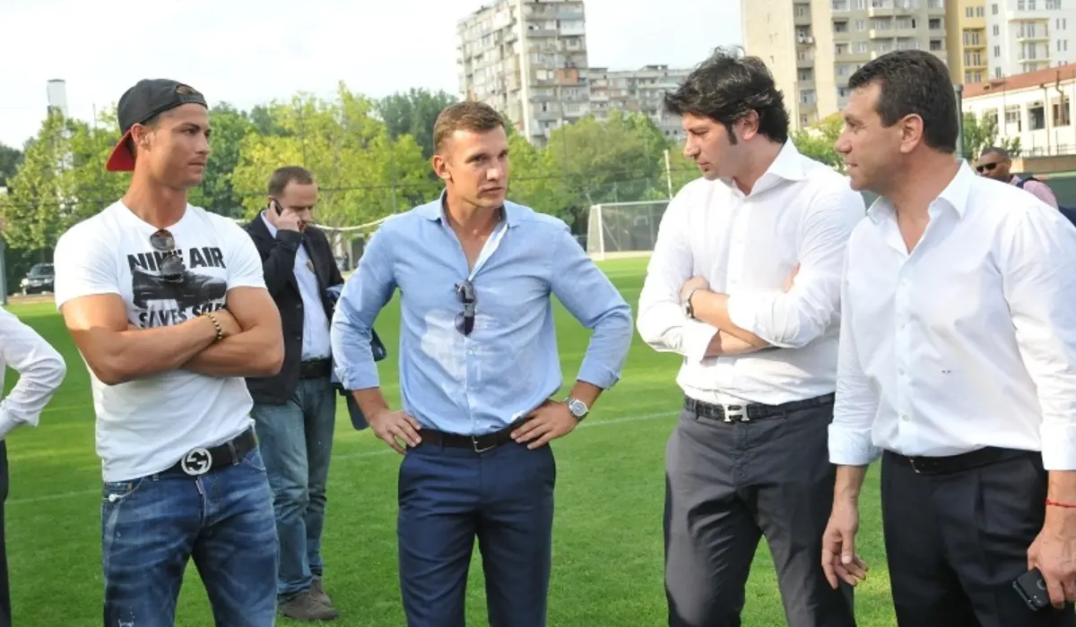 Ronaldo cùng nhiều tên tuổi nổi tiếng xuất hiện trong buổi lễ ra mắt Học viện bóng đá Dinamo Tbilisi.