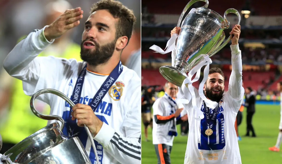 Carvajal vô địch Champions League ngay trong năm đầu tiên trở lại Real Madrid.