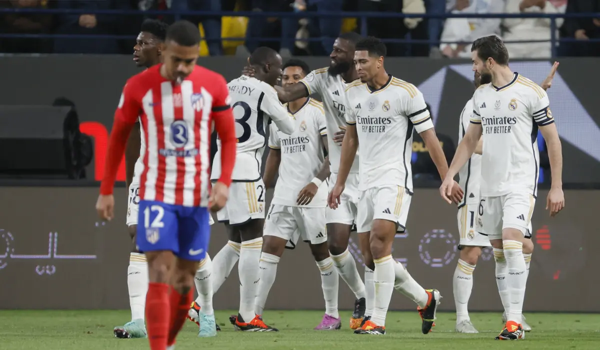 Trận thua ở bán kết Siêu cúp TBN là thất bại duy nhất của Atletico trước Real Madrid mùa này.