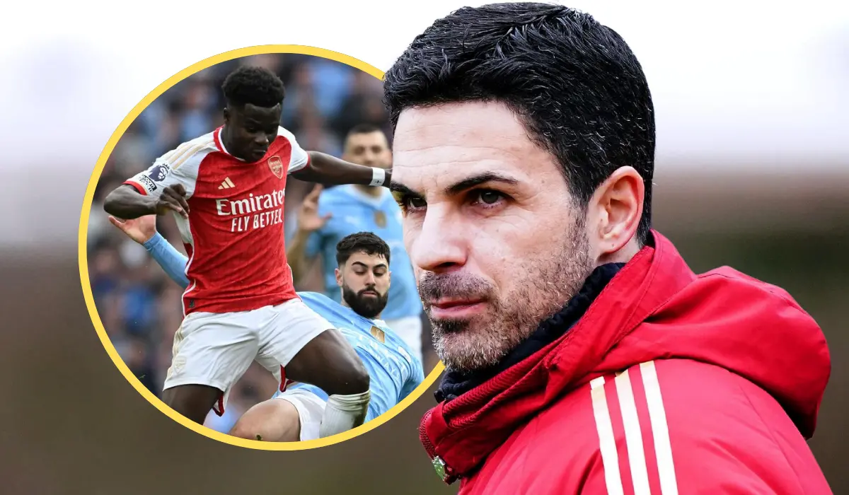 Mikel Arteta tiết lộ tình hình chấn thương của Saka, tin rằng Timber sắp trở lại