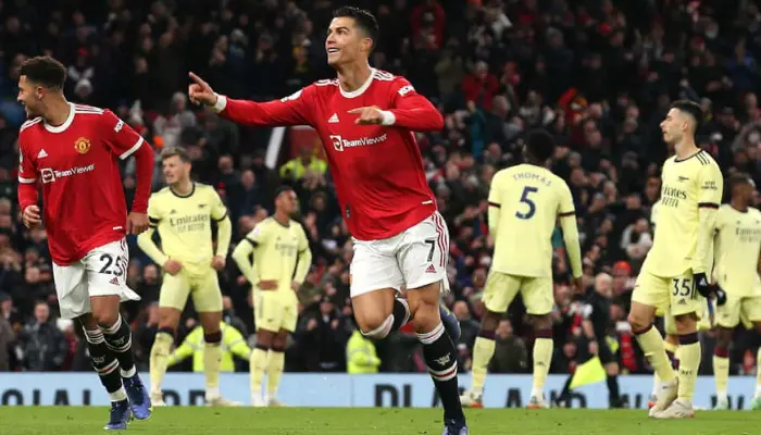 Ronaldo man united vs arsenal