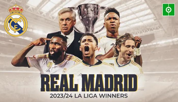 Real Madrid là đội vô địch La Liga 2023/2024.