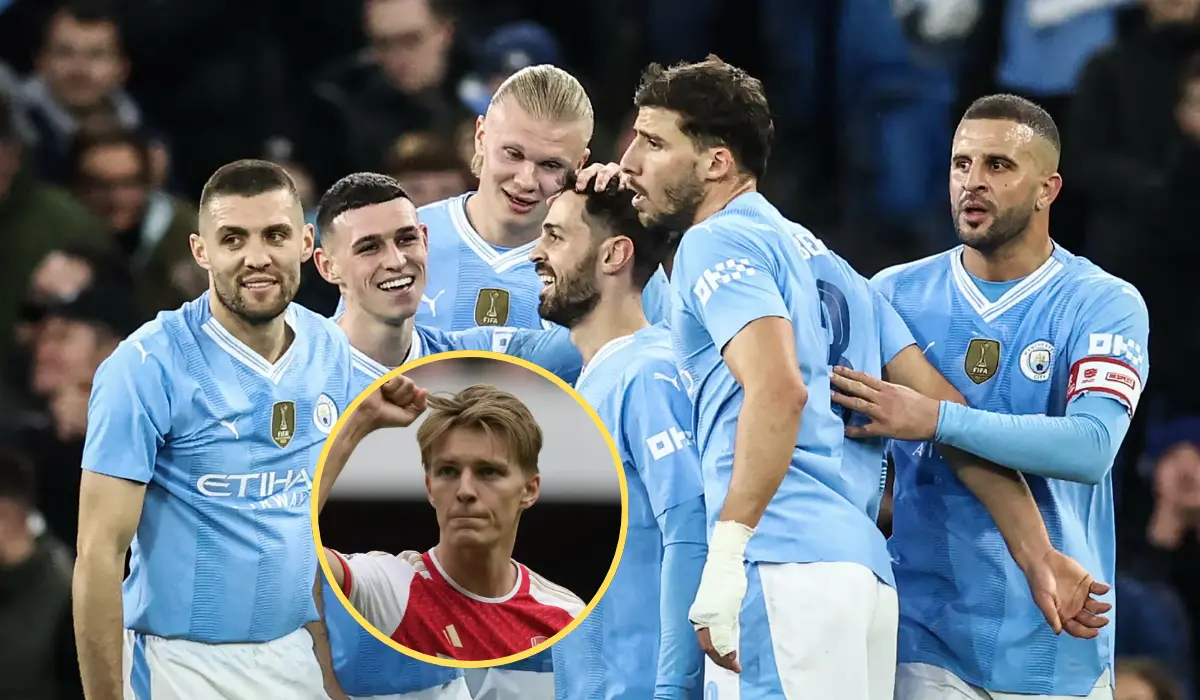 Martin Odegaard tuyên bố Arsenal 'không quan tâm' Man City