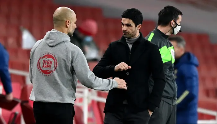 Pep cho rằng khác biệt giữa Man City và 2 đội còn lại đến từ các bàn thắng ở phút bù giờ.