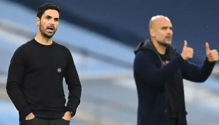 arteta và pep