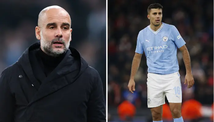 Pep và học trò Rodri