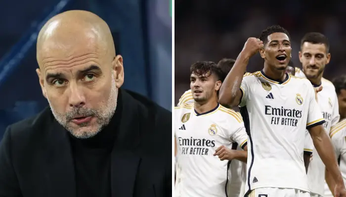 Pep và tập thể câu lạc bộ Real Madrid