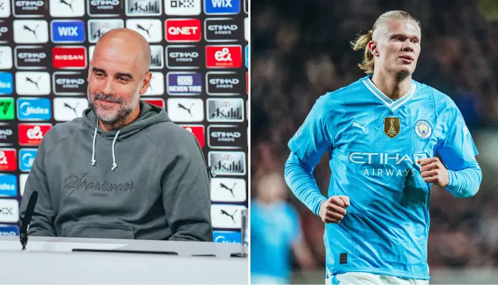 Pep và trò cưng Erling Haaland