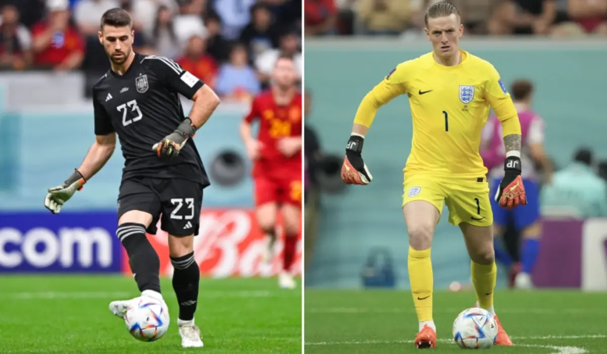 Pickford và Unai Simon