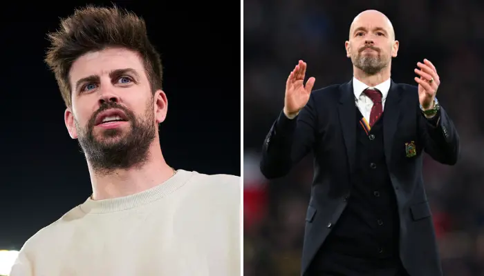 Pique và HLV Ten Hag