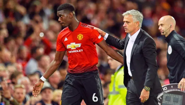 Pogba và HLV Mourinho