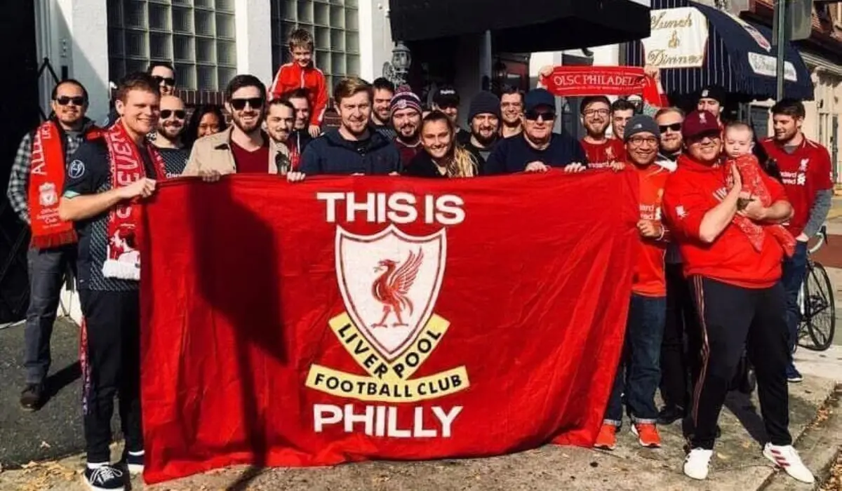 Liverpool có lượng người hâm mộ đông đảo tại Philadelphia.