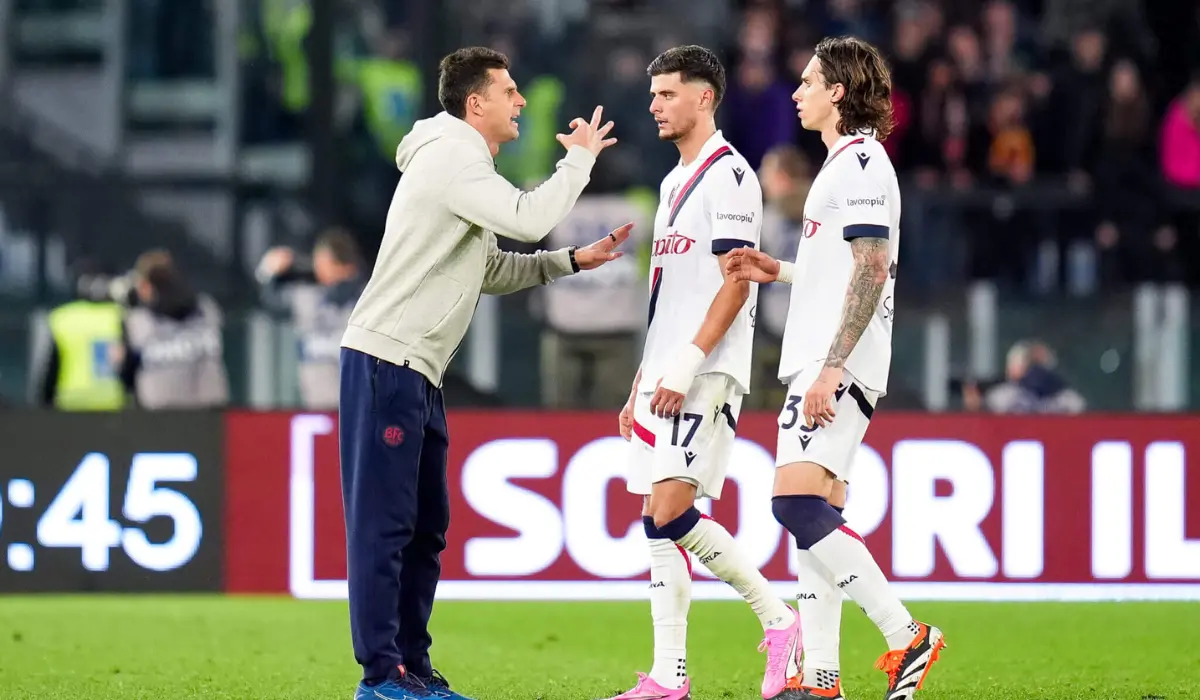 Thiago Motta và Calafiori góp công lớn giúp giúp Bologna giành quyền tham dự Champions League mùa giải trước.