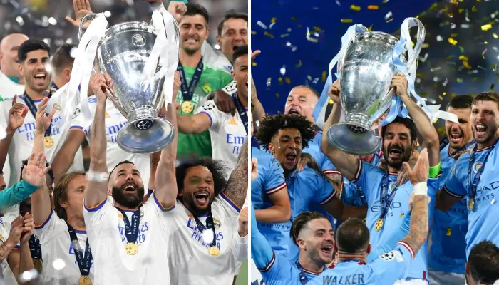 Real Madrid và Man City đều lên ngôi vô địch sau khi vượt qua đối thủ của mình.