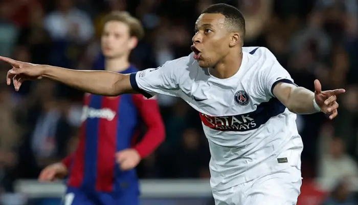 Mbappe hoàn tất cú đúp đưa PSG thẳng tiến vào bán kết.