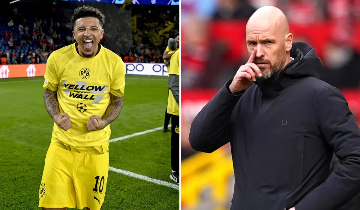 Fan réo tên Ten Hag không ngừng sau khi Sancho lọt vào chung kết C1