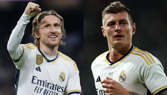 Ancelotti vẫn đang cân nhắc nên sử dụng Kroos hay Modric.